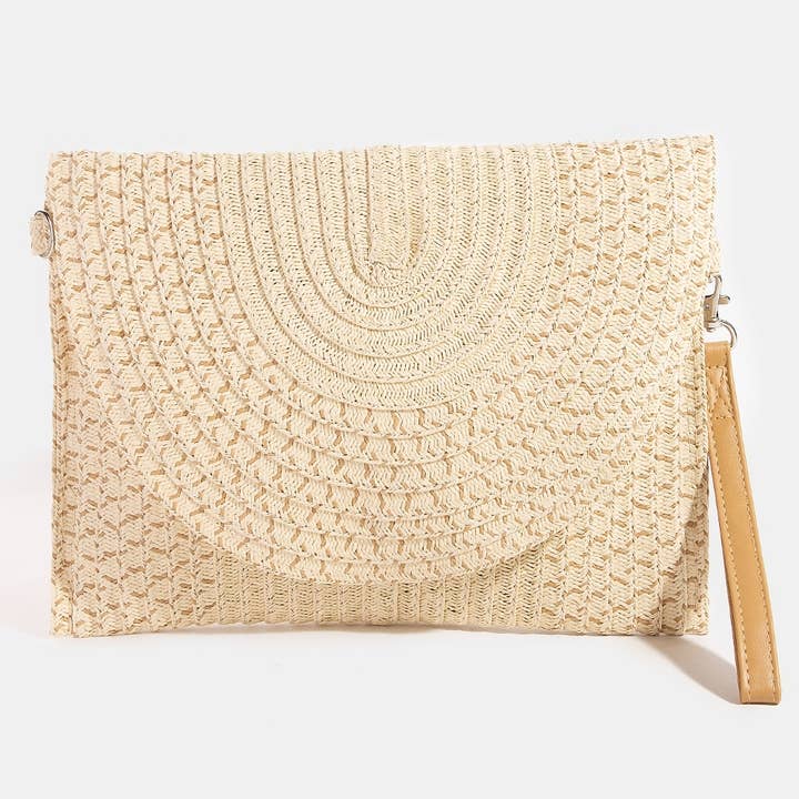 Collections by Fame Accessories - Wholesale Clutch Bag - Women's - Tight Woven Envelope Clutch Bag6