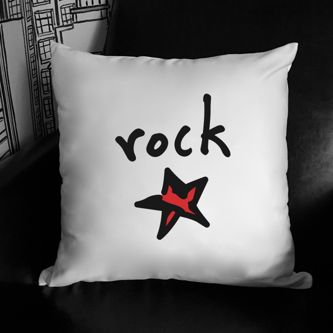 REMOVED BRAND - Wholesale Pillow/Cushion - Kids & Baby - 18 X 18 Rock Star Pillow1
