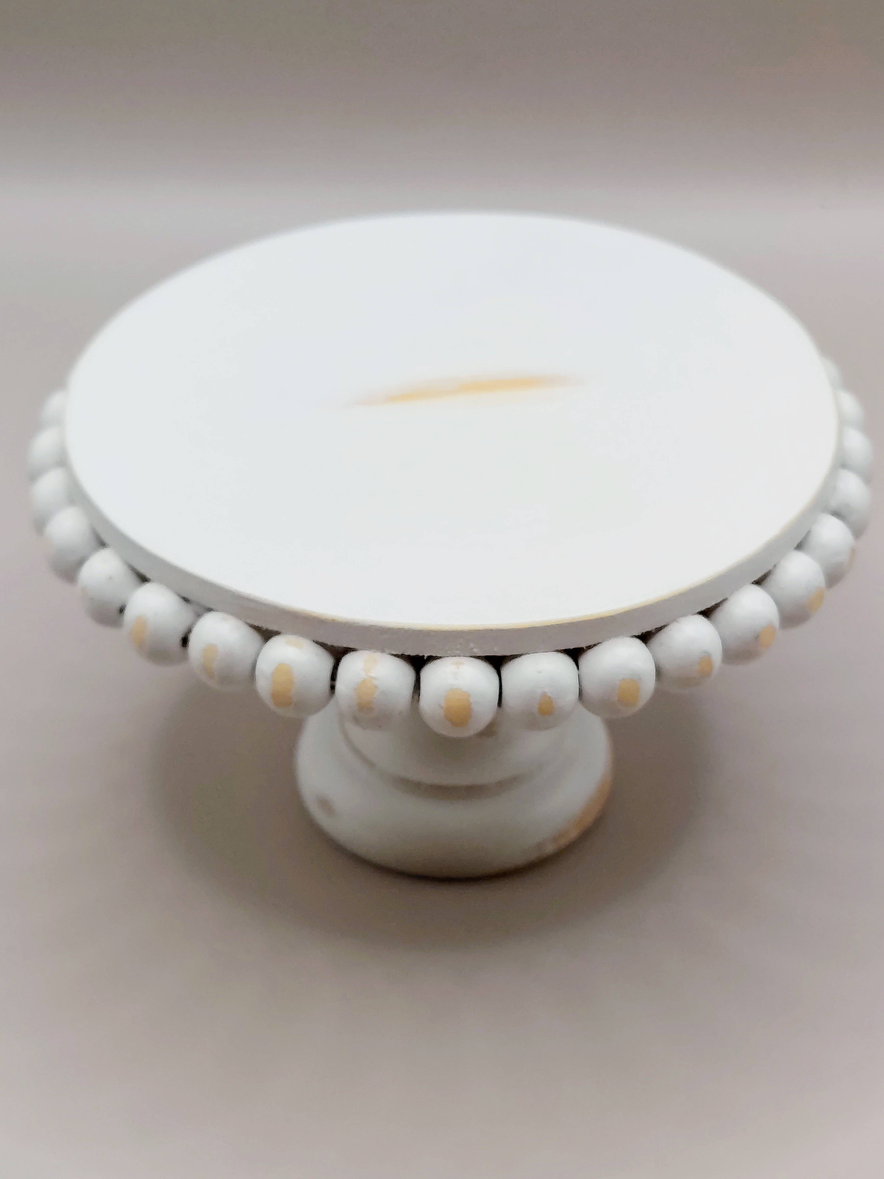 Crafty Wood Studios - Wholesale Desk Riser - 2.5" Mini Beaded Wood Riser, Beaded Farmhouse Riser5