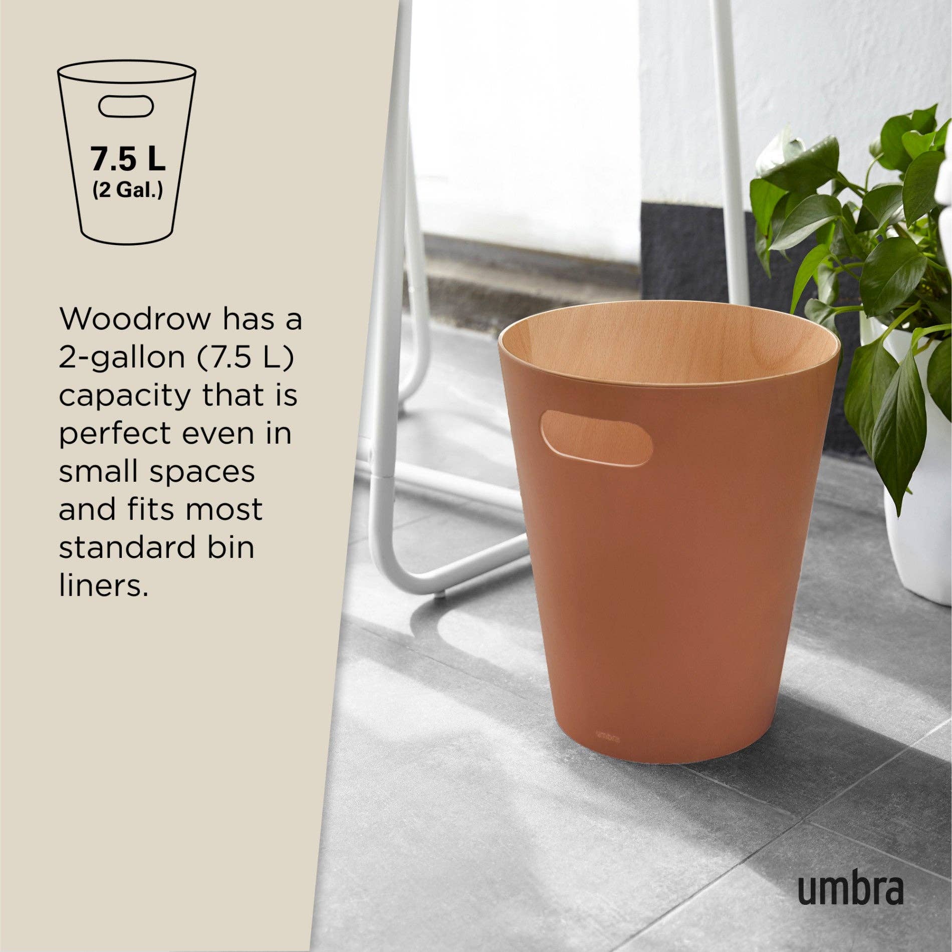 Umbra (CAN) - Wholesale Trashcan/Trash Bin - Woodrow Trash Can55