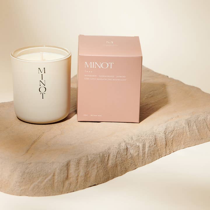 Minot - Wholesale Jar/Filled Candle - Luna - Luxury Non-toxic Soy Candle, 12 oz.0
