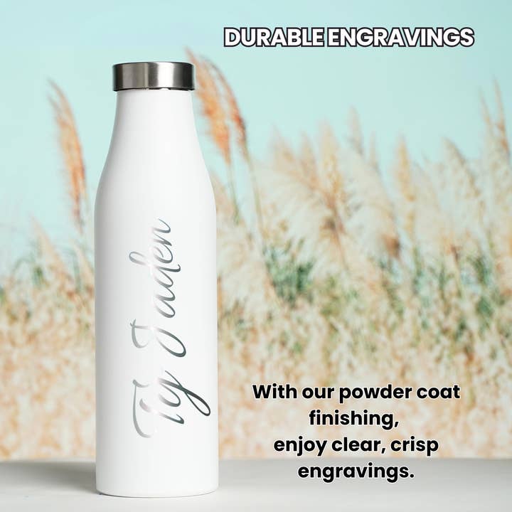 LAMOSE - Wholesale Water Bottle - Custom Logo Engraved Insulated Water Bottle with Handle Lid17