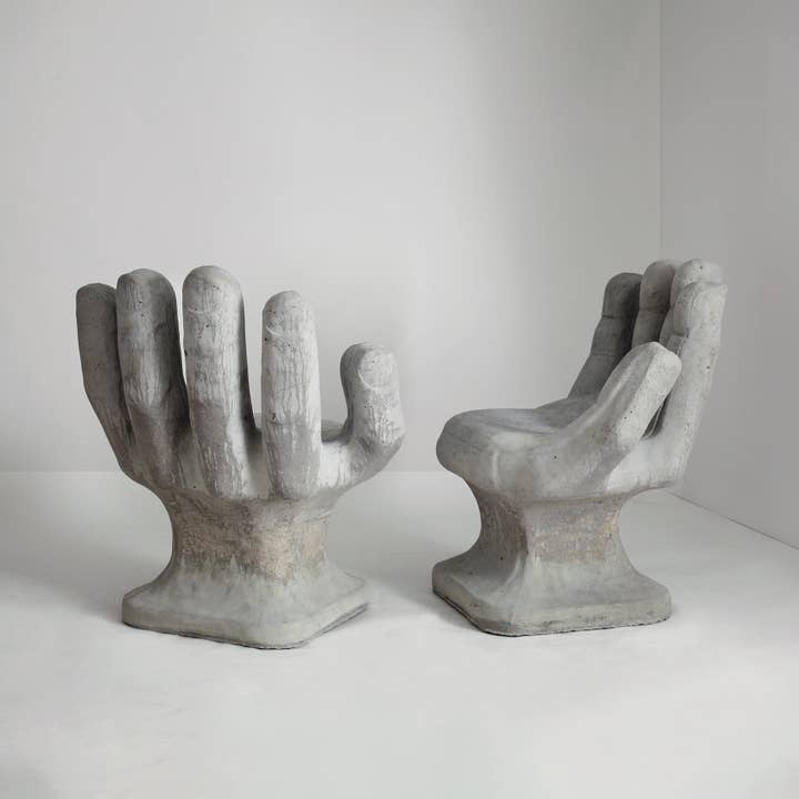 Selcouth Home – wholesale Chair – Concrete Hand Shaped Chair6