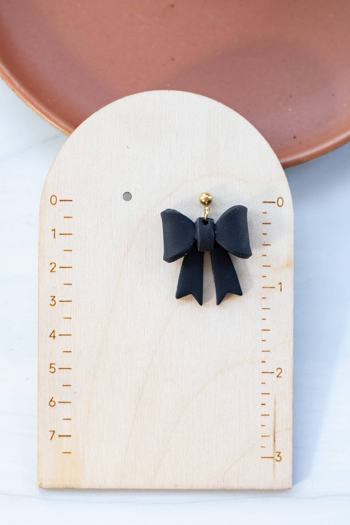 EJ Clay Co - Wholesale Dangle Earrings - Neutral Bow Dangles1