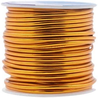 Mandala Crafts Copper Wire for Jewelry Making - Metal Craft Wire for Crafts  - Tarnish-Resistant Beading Jewelry Wire Coil Wire for Jewelry Wrapping  Bare Copper 18 Gauge 10 Yards 