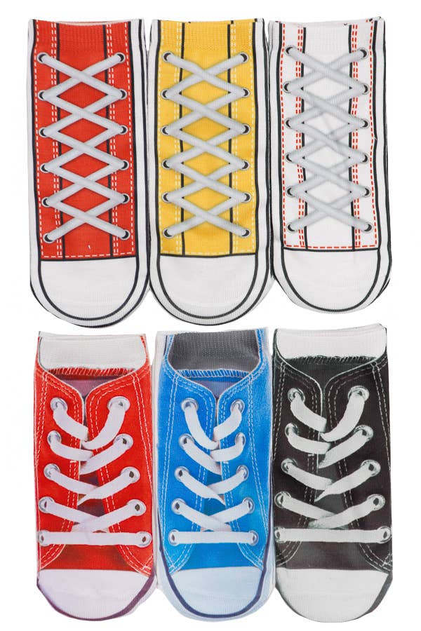 Cap Zone – wholesale Strumpor - Dam – Mixed Mock Sneaker Low Cut Footie Sock0