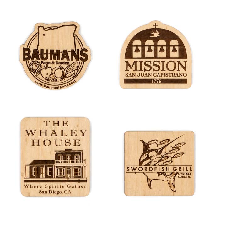 Steamer Lane Design - Wholesale Magnet - Custom Wood Magnets