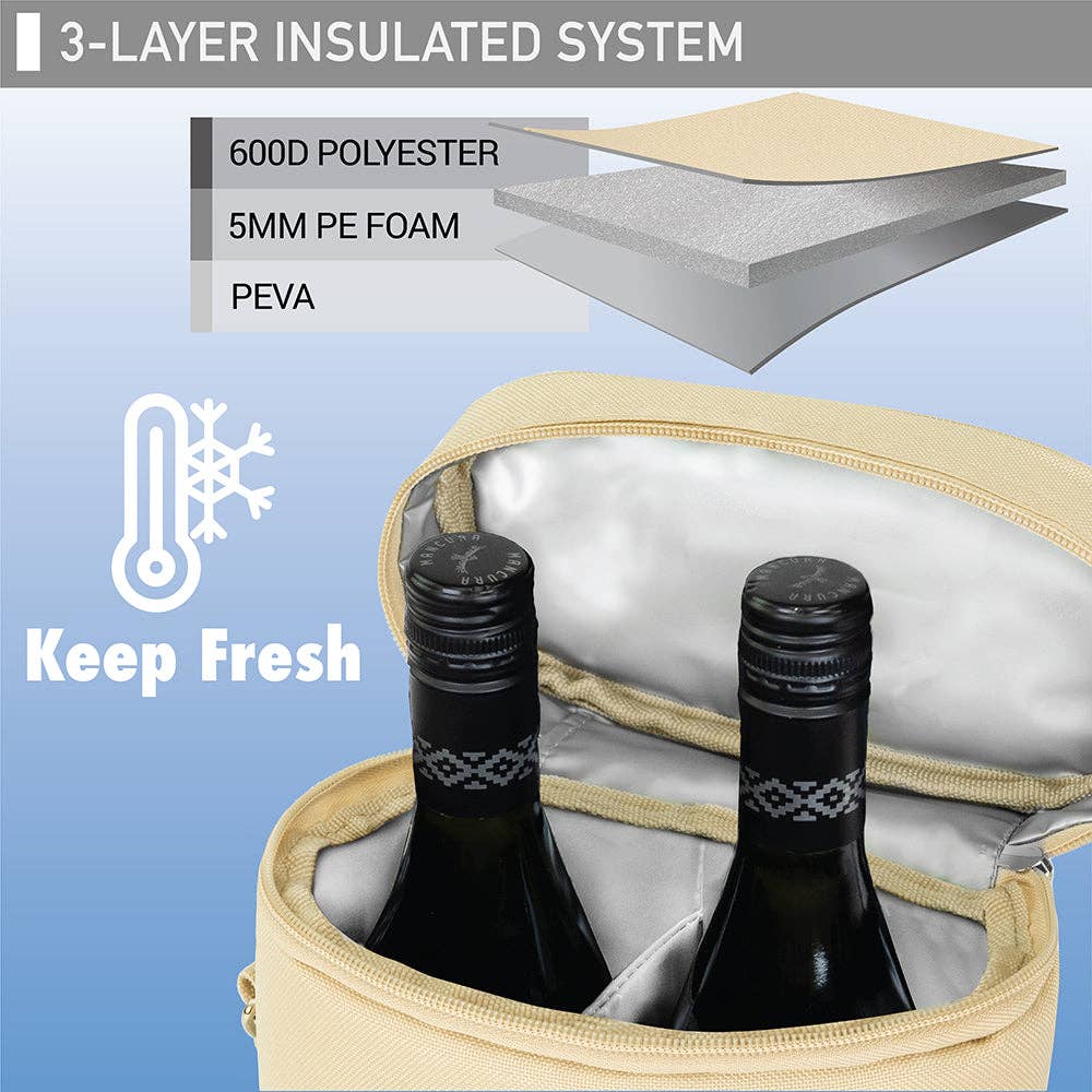 OPUX – Großhandel Weintasche – Weintragetasche für 2 Flaschen49