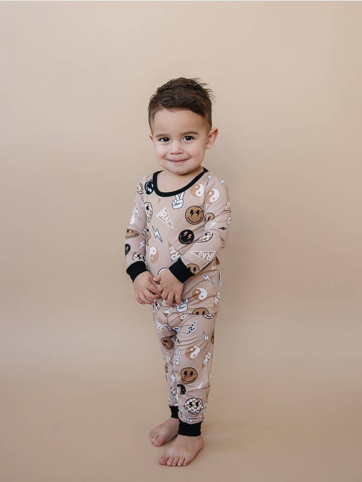 Lucky Panda Kids - Wholesale Lounge Set - Kids - Bamboo Two Piece Set | Latte Rad Vibes6
