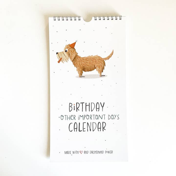 Meet Wilma - Wholesale Calendar - Timeless Dog Dachshund Birthday Calendar0