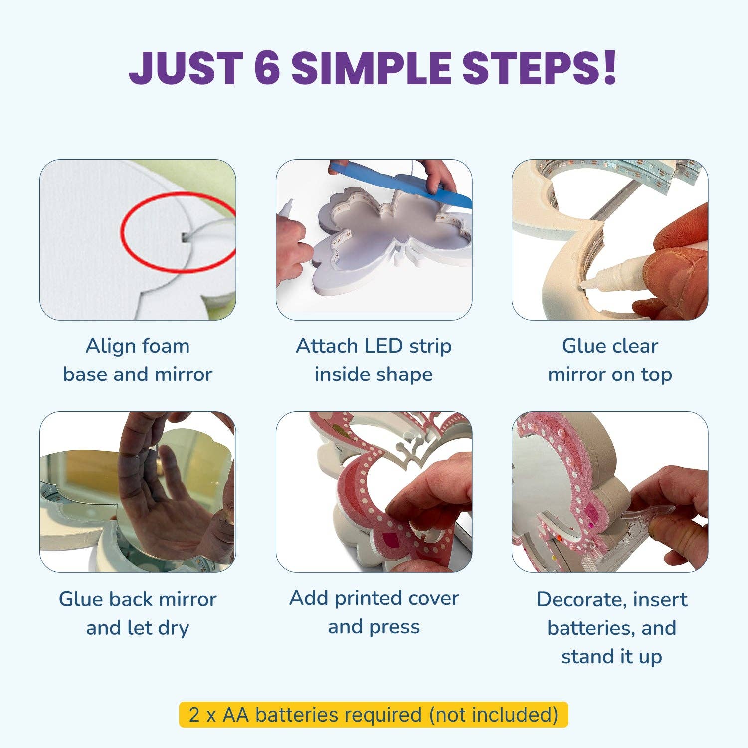 AYK Brand – Engroshandel DIY-hobbysæt – Børn – Sommerfugle Rumlys Tunnel til Børn 7-122