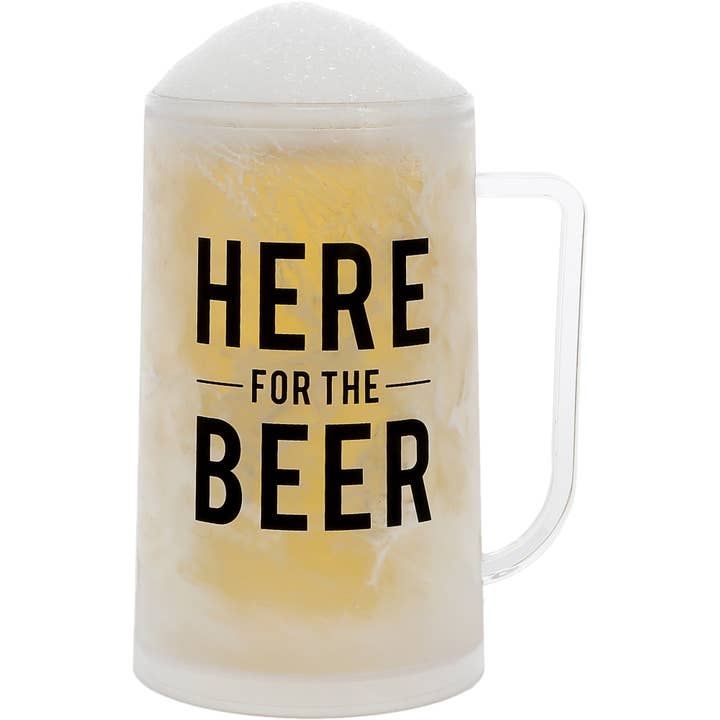 Here for the Beer - 16 oz Acrylic Stein for wholesale by Pavilion
