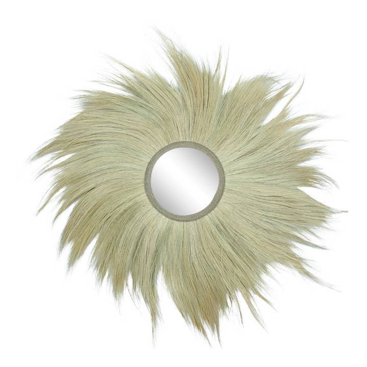 Rayung grass white L mirror for wholesale by EARTHWARE