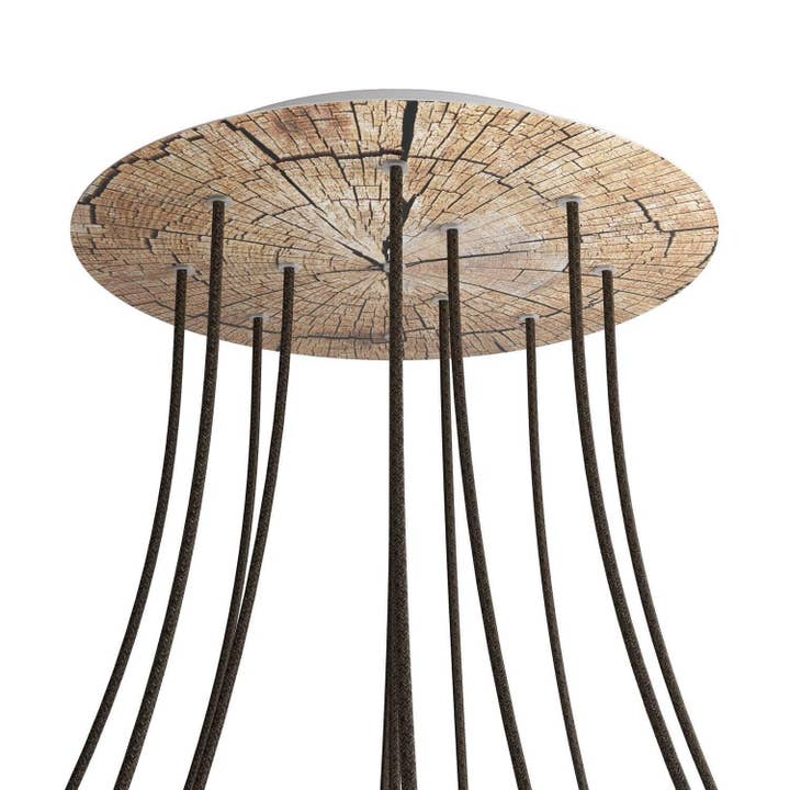 XXL Rose-One roset, rund med diameter på 400 mm, 12 huller og 4 ekstra huller for engroshandel hos LIGHTINUP S.R.L.