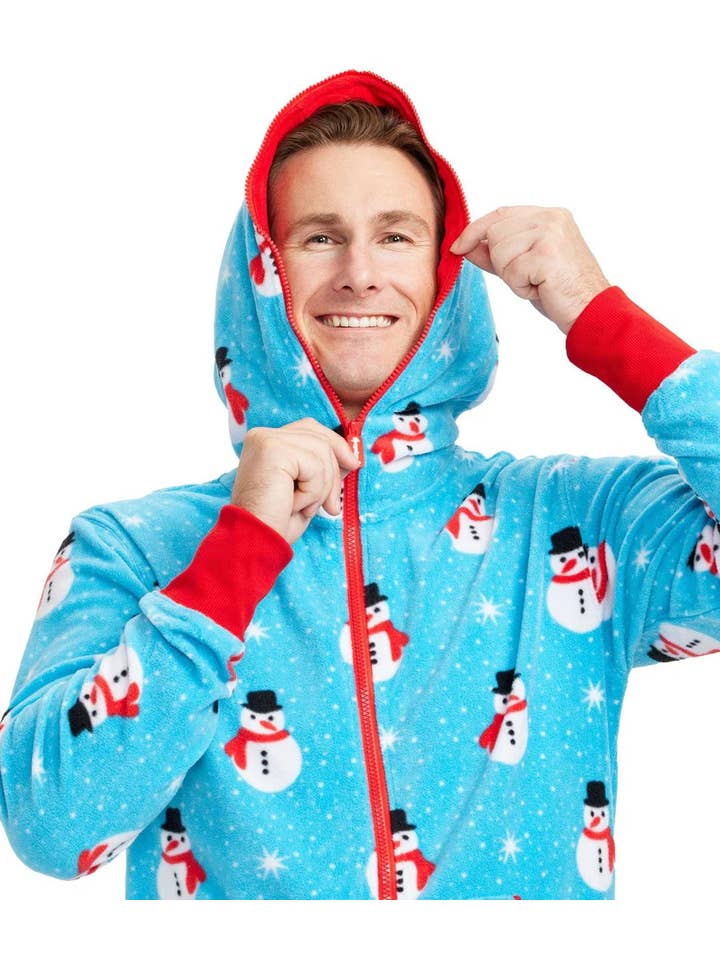 Tipsy Elves - Wholesale Onesie - Unisex - Snowman Is An Island Unisex Adult Christmas Jumpsuit Onesie