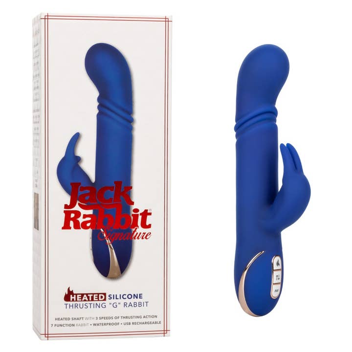 Jack Rabbit® Signature Heated Silicone Thrusting "G" Rabbit for wholesale by CalExotics
