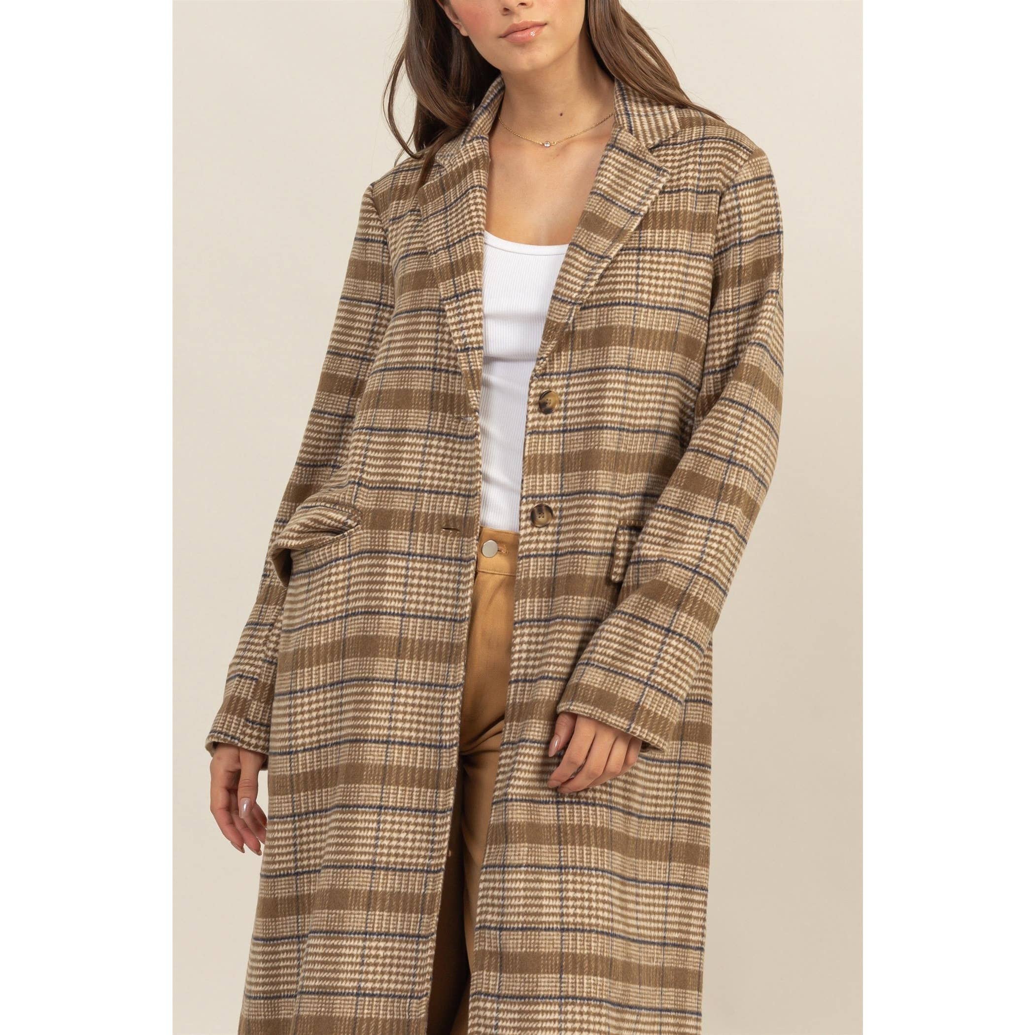 HYFVE - Wholesale Coat - Women's - Plaid Long Coat5