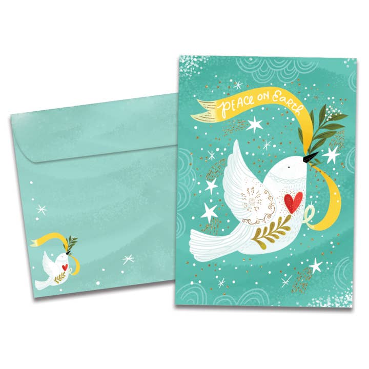 Peace Dove Holiday 4 Pack 20279 for wholesale by Tree-Free Greetings