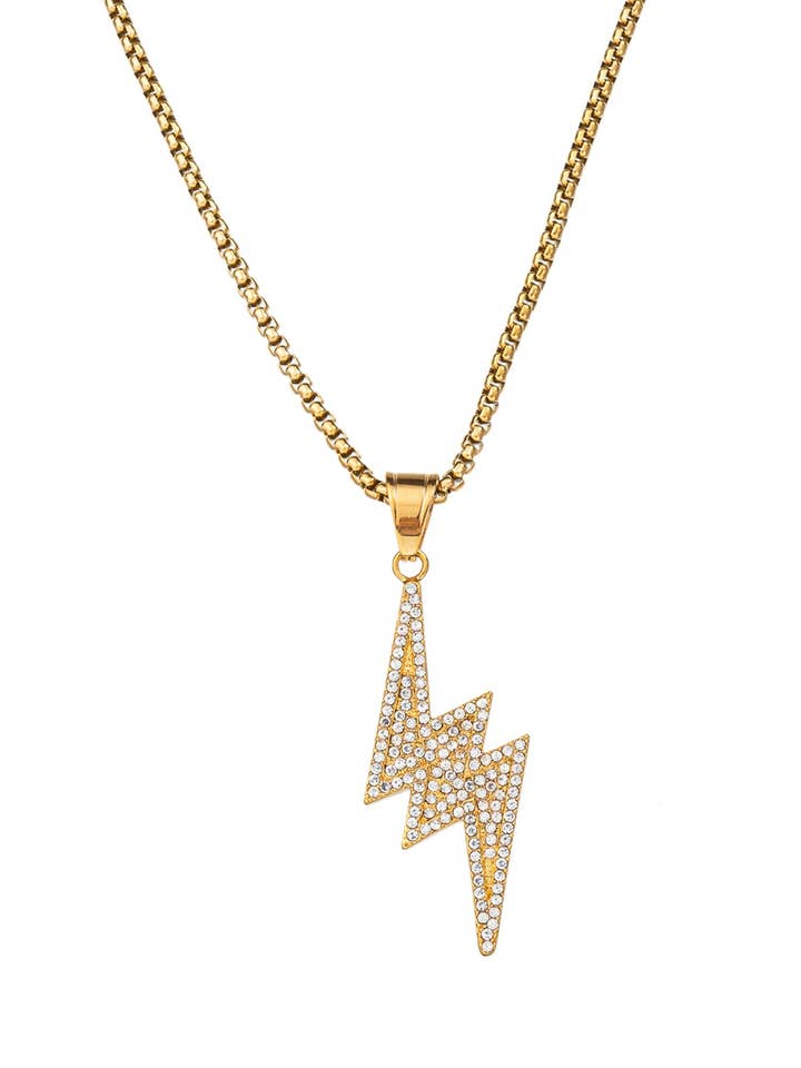 Owen Bolt Necklace for wholesale by Eye Candy Los Angeles