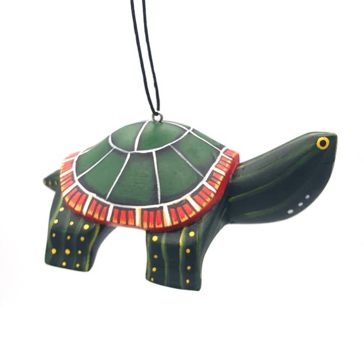 Women of the Cloud Forest - Wholesale Ornament - Eastern Painted Turtle Balsa Ornament