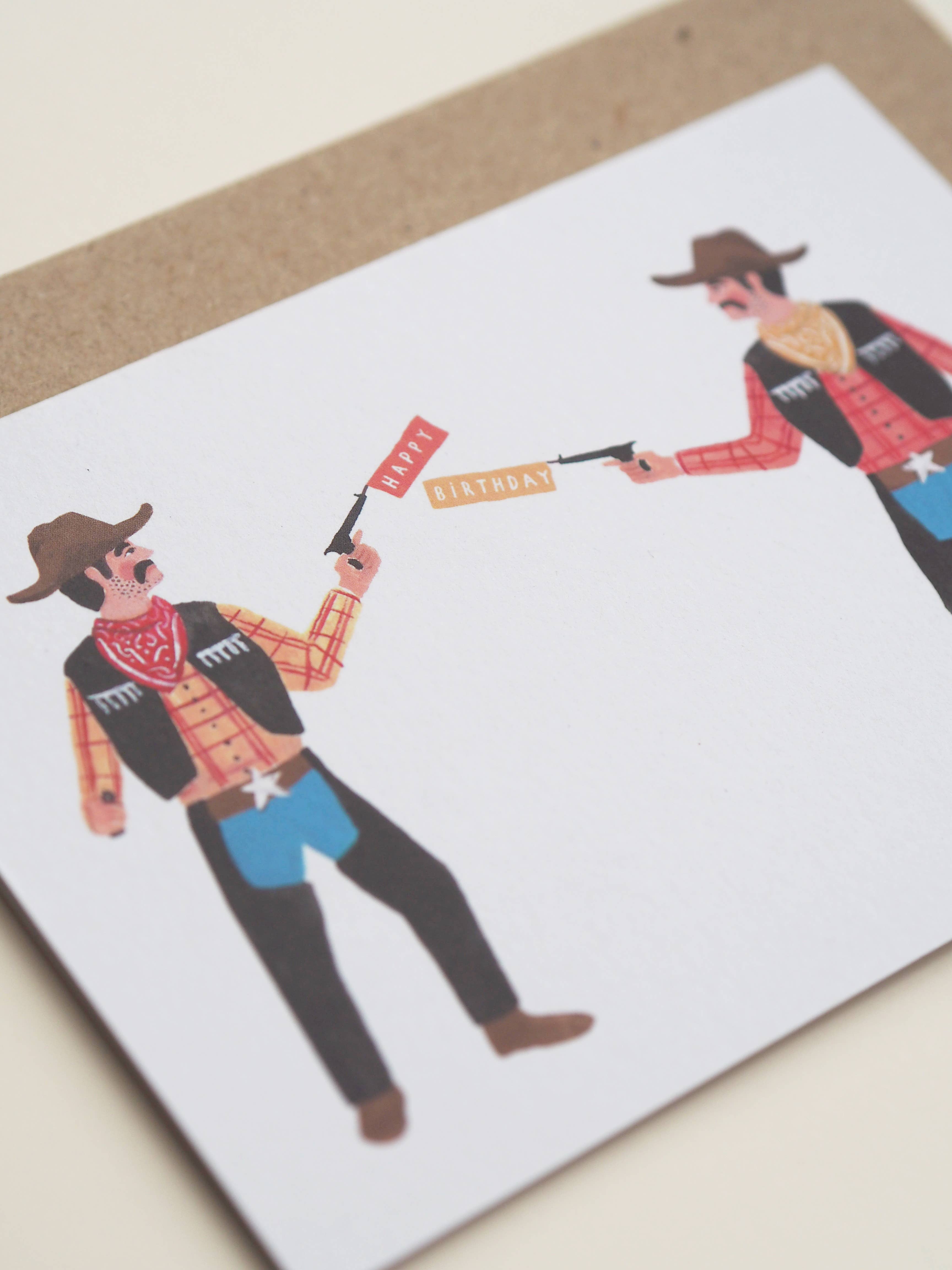 Jade Fisher - Wholesale Birthday Card - Cowboy Happy Birthday Card1