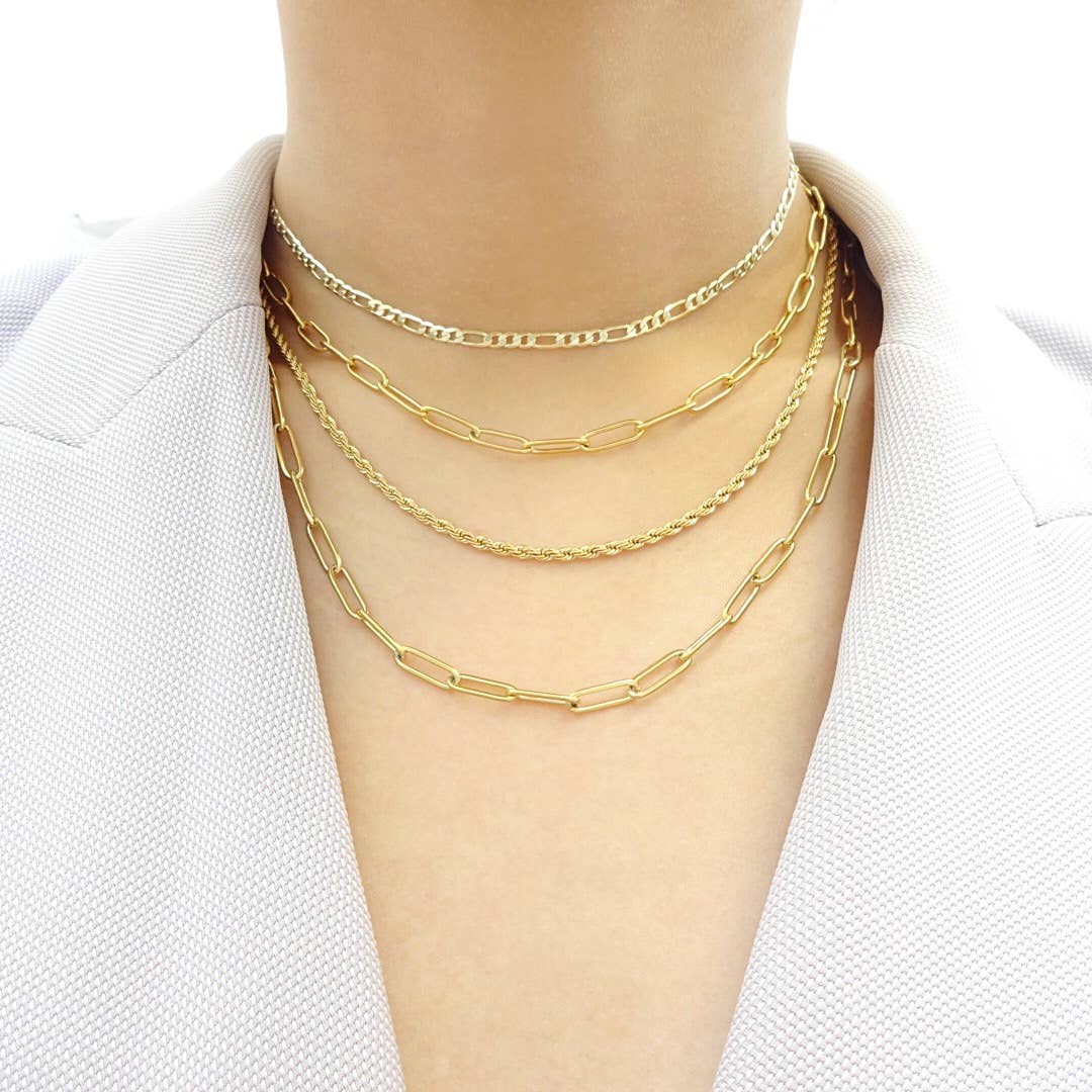 KIKICHIC - Wholesale Link & Chain Necklace - Oval Link Paper Clip Necklace4