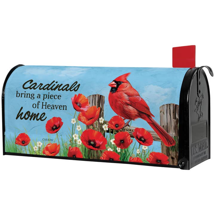 "Comfort Cardinal" Mailbox Cover for wholesale by FlagTrends by Carson