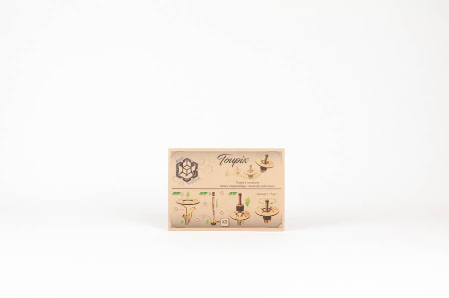 NKD Puzzle – Großhandel Bastelset – Kreisel zum Zusammenbauen „DIVINATORY TOUPIX“3