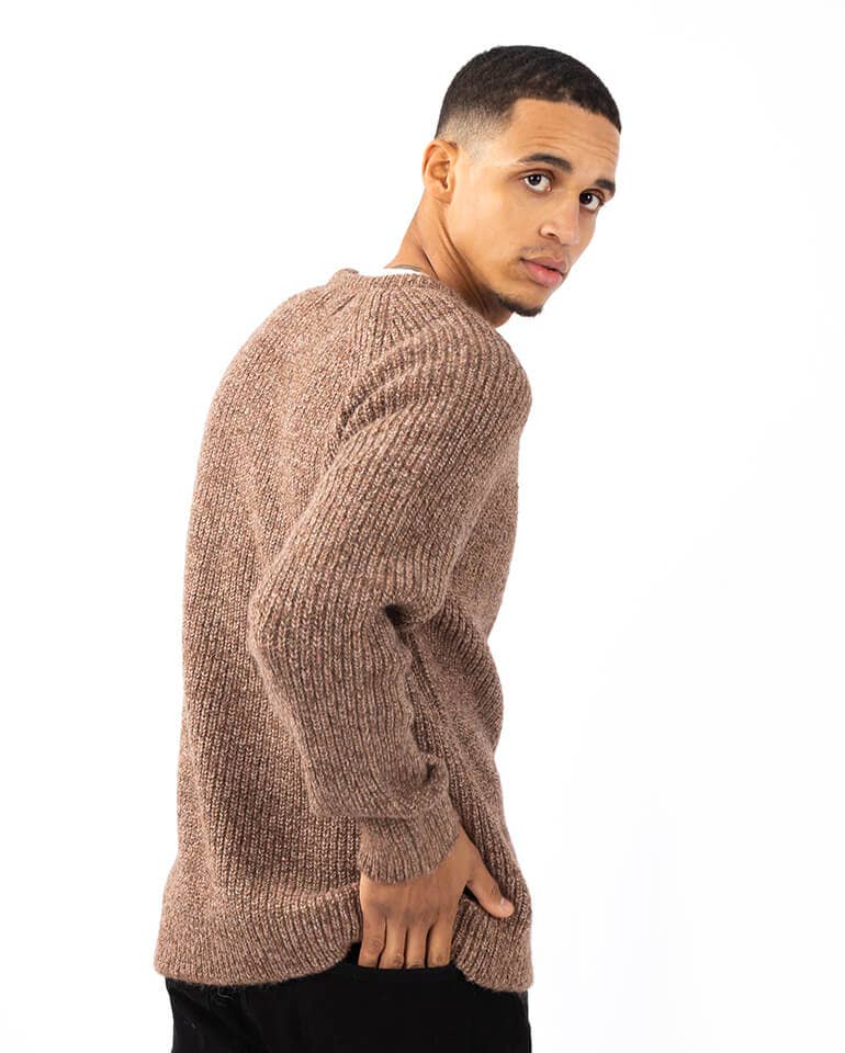 StockNow Unipessoal - Wholesale Knit Sweater - Men's - Sweat Basic Brown2