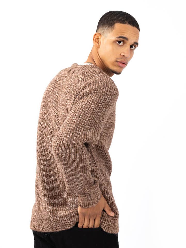 StockNow Unipessoal - Wholesale Knit Sweater - Men's - Sweat Basic Brown2