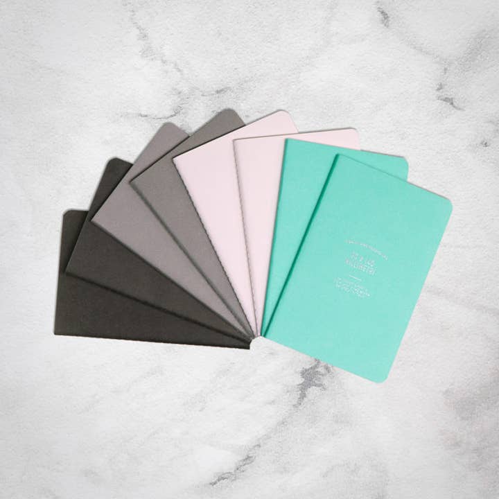 Ogami Collection - Vente Cahiers - BOX 8pcs - Carnet à couverture souple résistant à l'eau - Petite règle