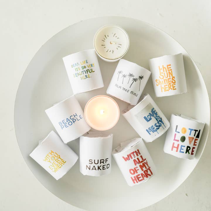 Bungalow South - Vente Bougie en bocal - "De tout mon cœur" Bougie en cire de soja 10 oz2