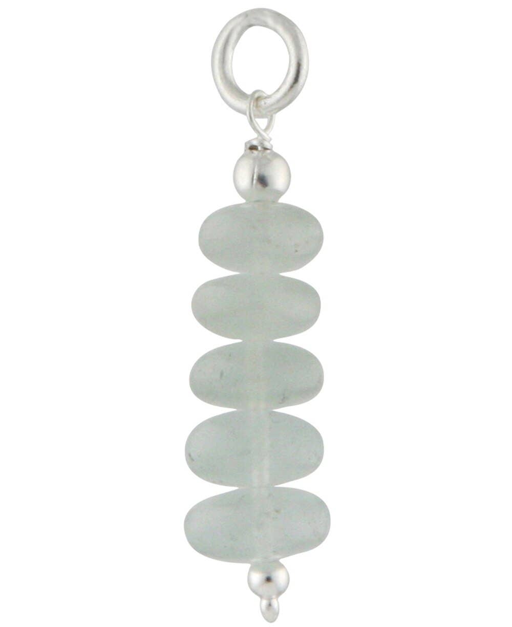 Culture Spot - Wholesale Individual Charm/Pendant - Aquamarine Stone Zen Cairn Pendant0