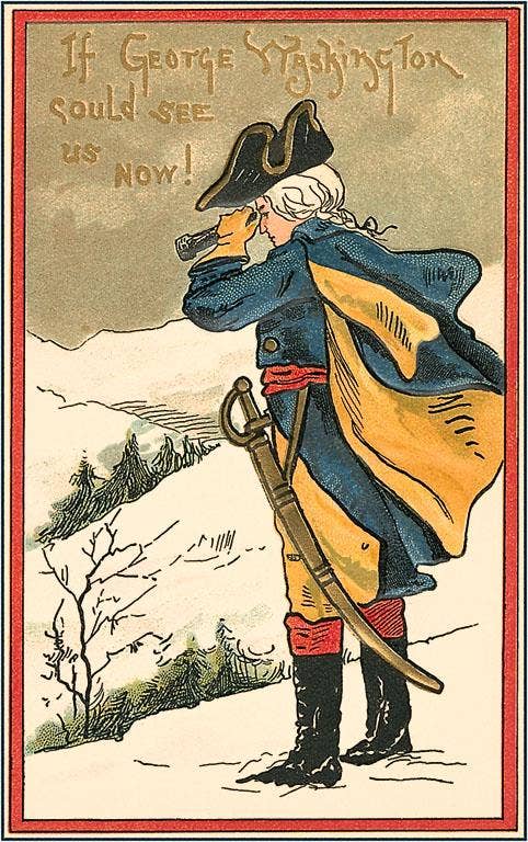 Found Image Press - Wholesale Postcard - Postcard PR-58 If George Washington Could See Us Now0