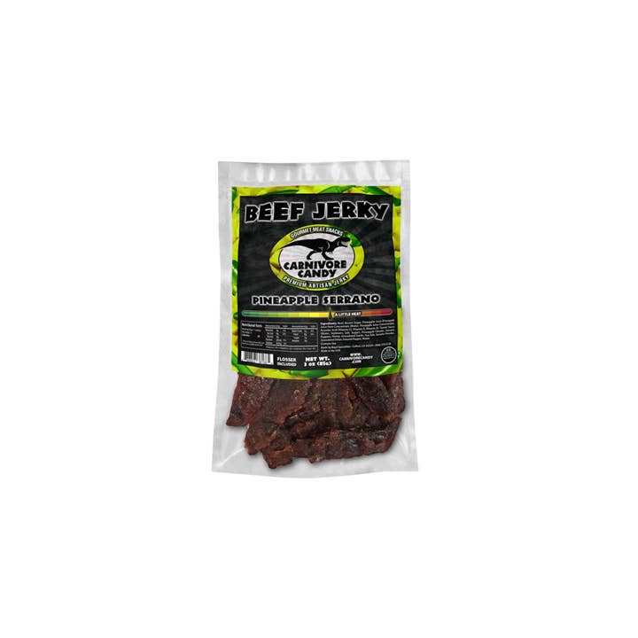 Fizz and Sweets Wholesale – wholesale Torkat kött – Carnivore Candy Ananas Serrano Brisket Biff Jerky