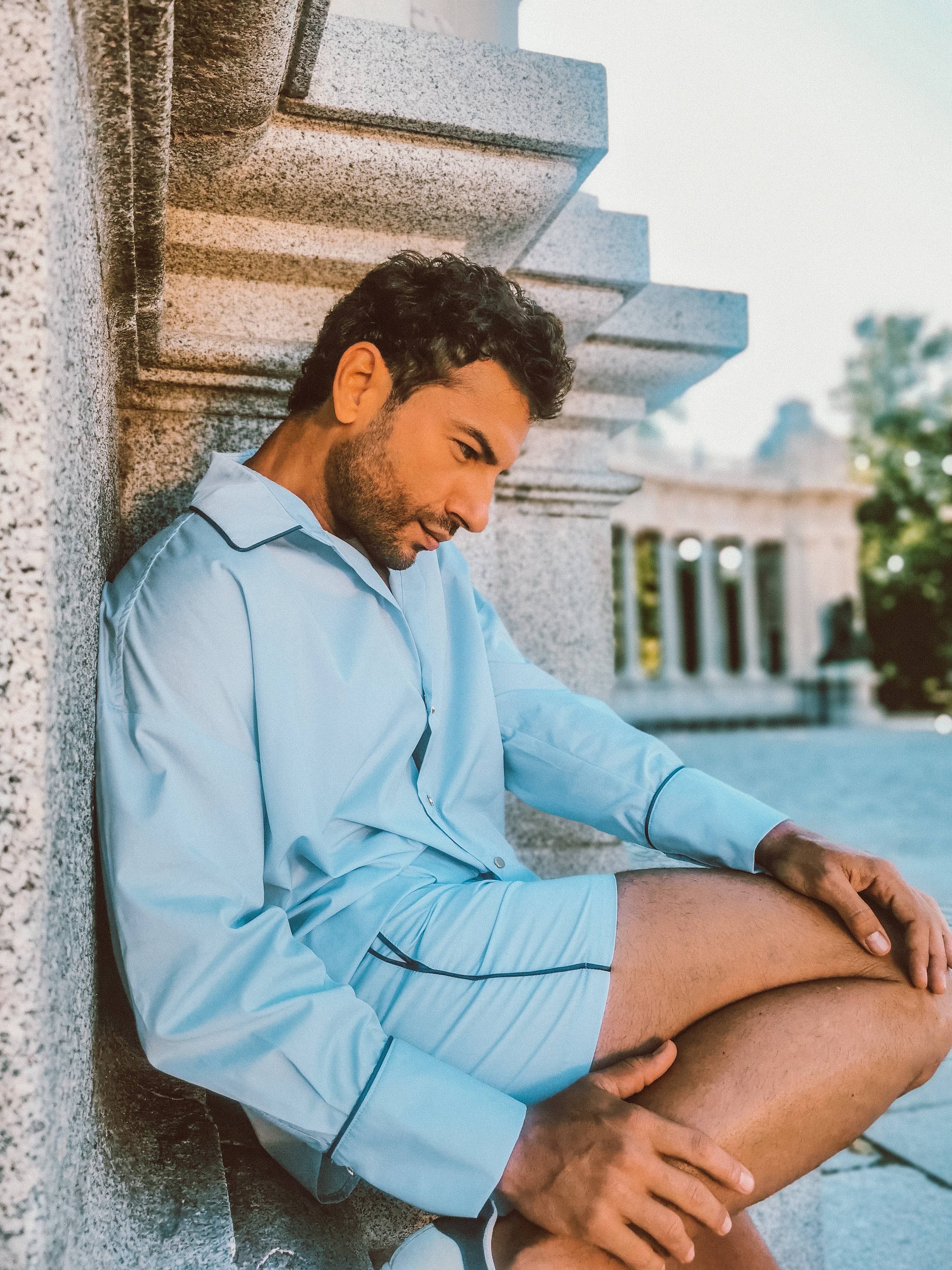 NUMERO 8 SPAIN - Wholesale Button Down Shirt - Men's - Ocean Poplin Shirt7