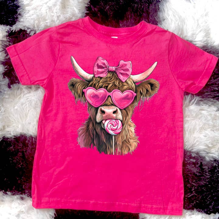 Camiseta de vaca de las tierras altas con actitud para venta al por mayor de SDTINYTEES