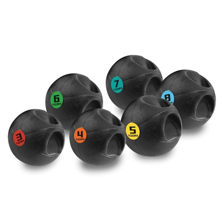 Toorx Fitness Medizinball mit Griff, 3 kg bis 8 kg für den Großhandel von NRG Wellness