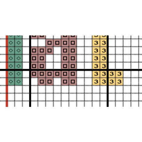 The Boho Stitcher - Wholesale Embroidery/Cross Stitch Supplies - Large Hipster Heart Cross Stitch Kit2