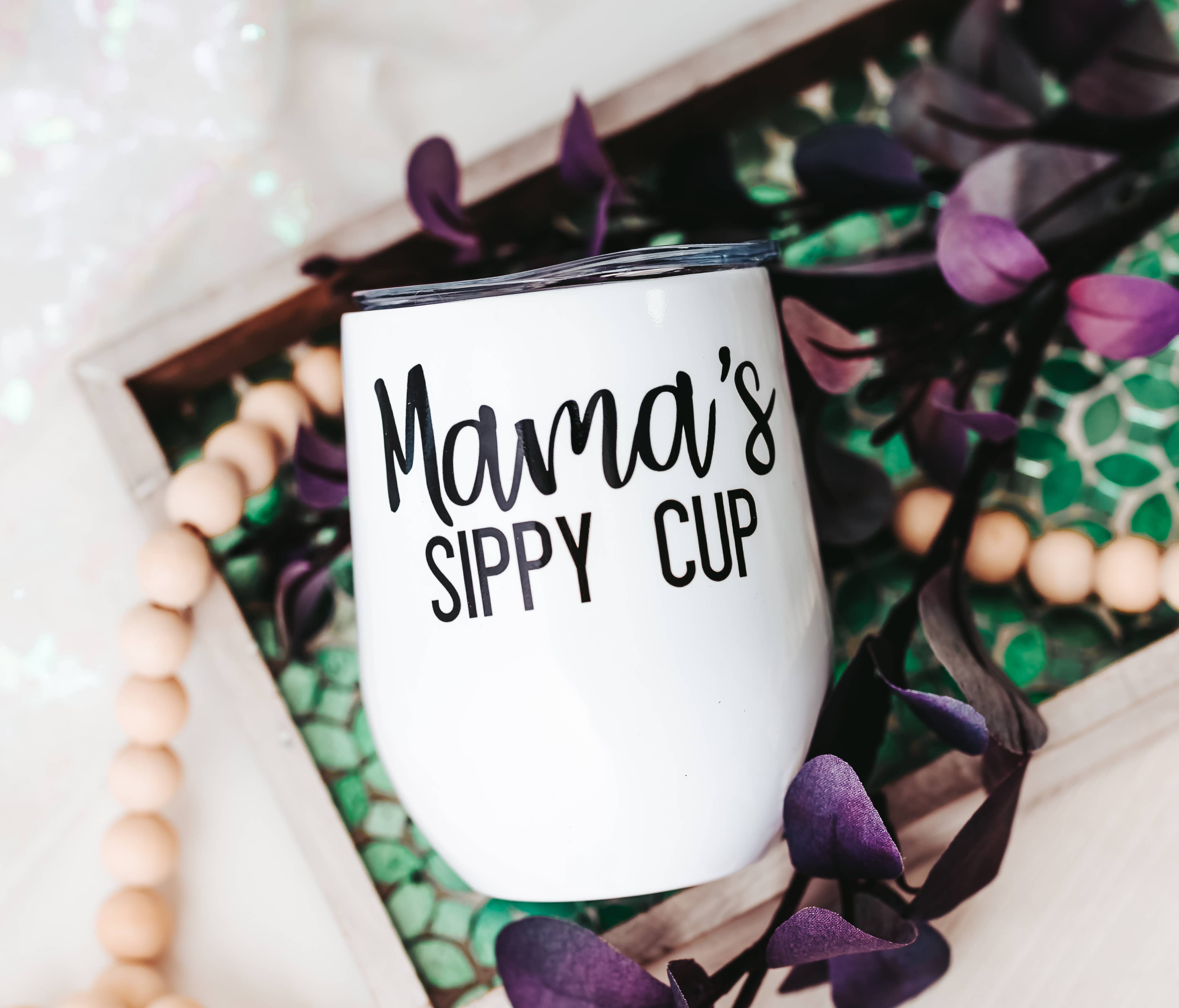 Salt and Sparkle - Wholesale Insulated Mug/Tumbler - MAMA'S SIPPY CUP Sublimated Wine Tumbler1