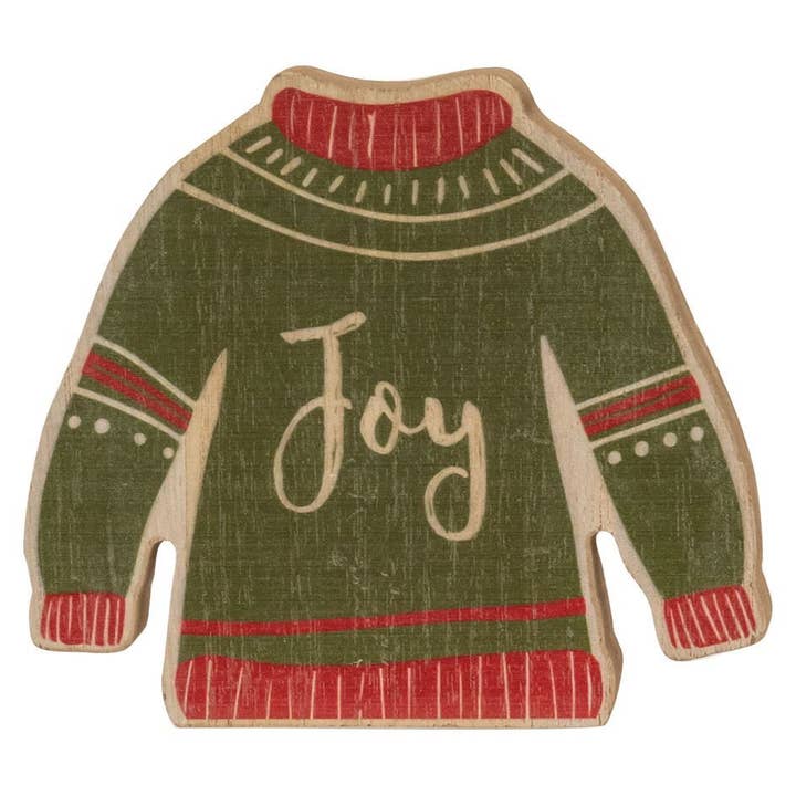 Col House Designs - Wholesale Christmas Decoration - Christmas Sweater Chunky Sitter, 3 Assorted2