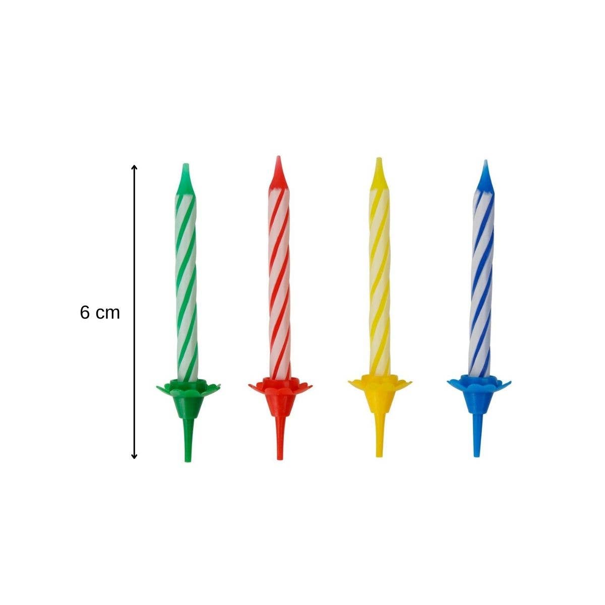 Fackelmann - Wholesale Cake Candle - 2 packs of 24 birthday candles and 12 candles each2