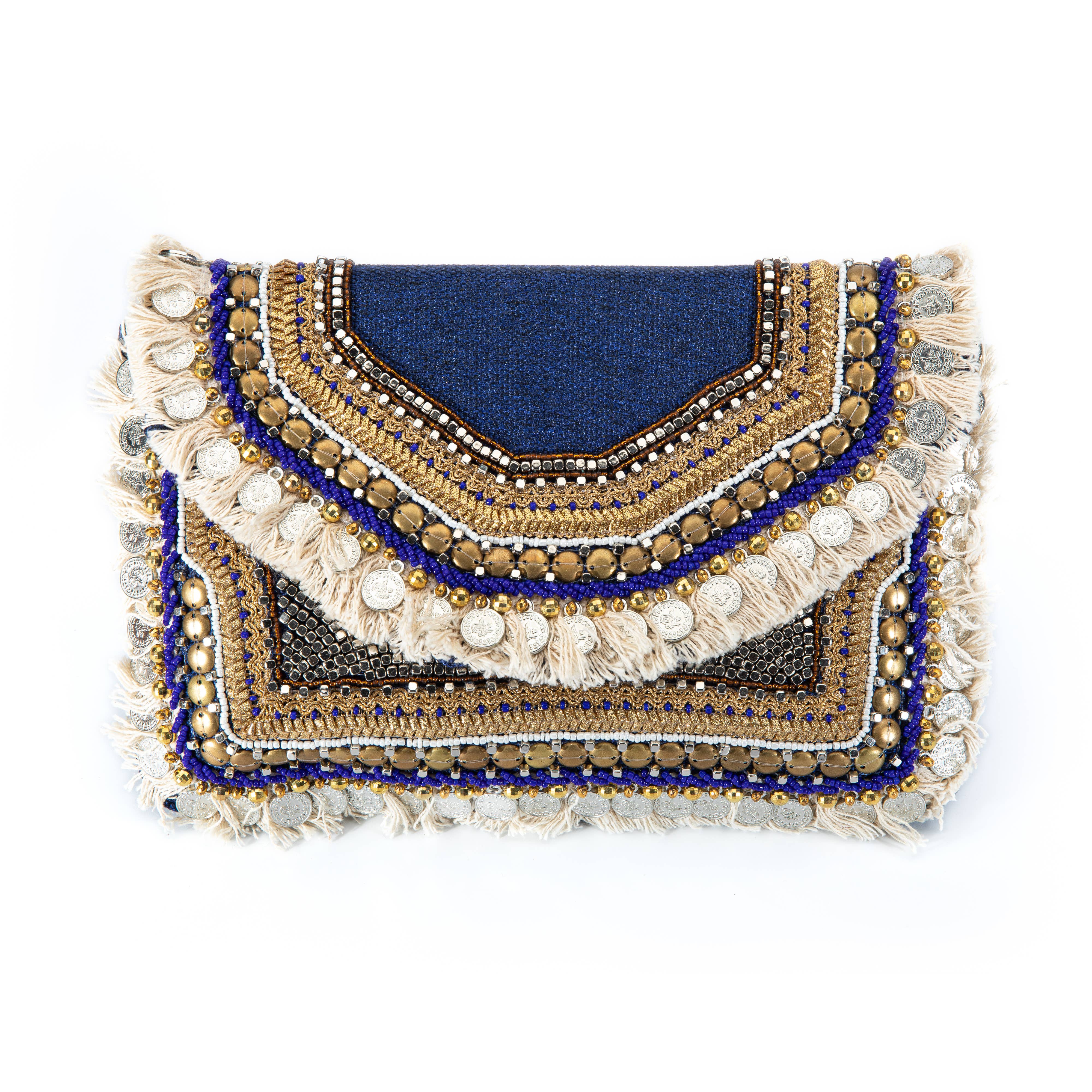 Samser Designs – Großhandel Clutch – Damen – Lina Gorgeous Fringe Clutchtasche für Damen0