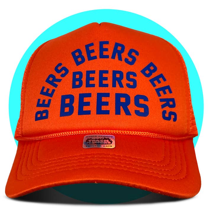 Trash Flowers Trucker Hats - Wholesale Trucker hat – Unisex - Beers Beers Beers Trucker Hat6