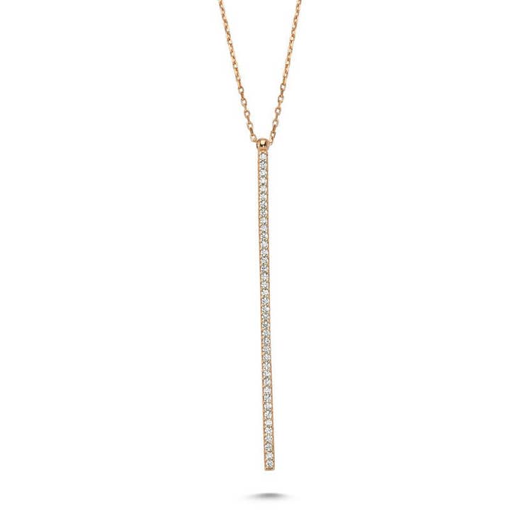Pendentif Dainty Bar en argent pour la vente par Amorium