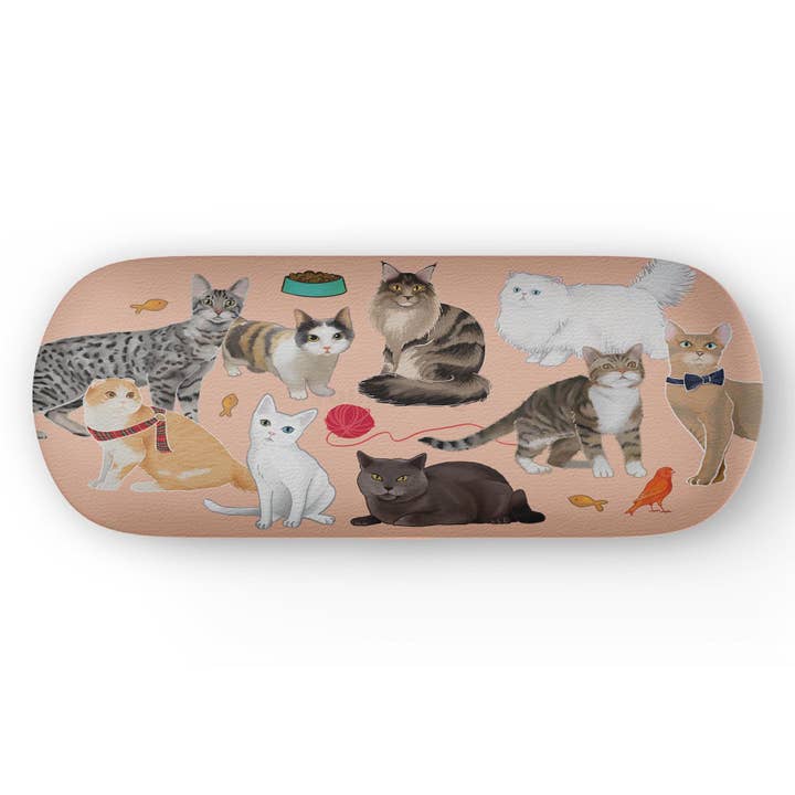 Diesel & Dutch - Wholesale Eyewear cases & holders – Unisex - Fancy Felines Hard Shell Glasses Case2