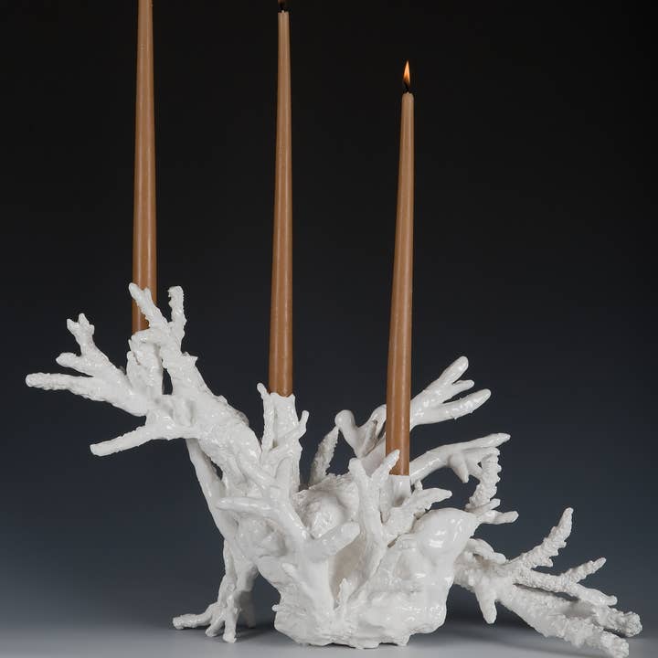 BOUGEOIR CORALLI pour la vente par I Borbone Arte di Capodimonte srl