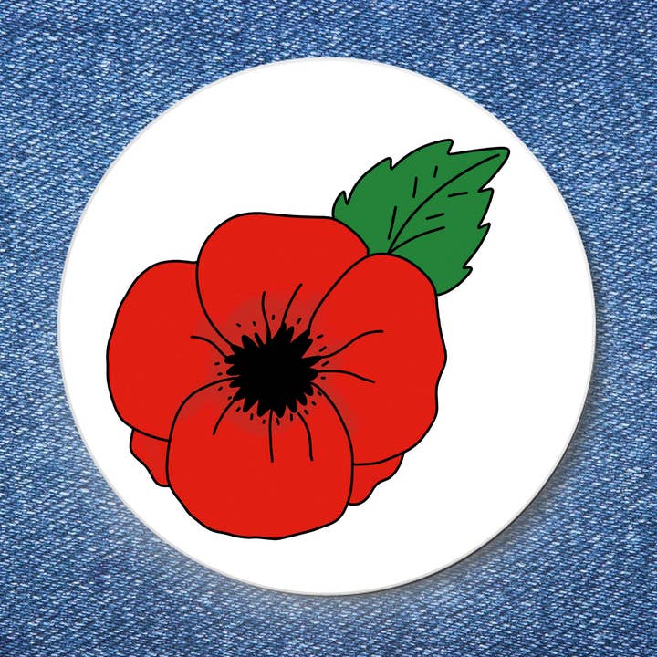 Bouton Fleur de Coquelicot (1,50") pour la vente par BOBBYK