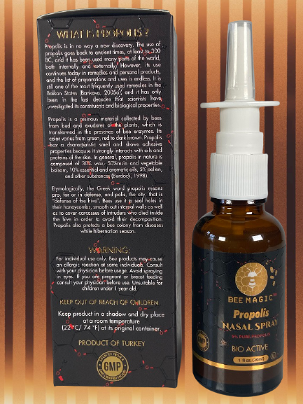 Bee Magic – wholesale Näsvård – Propolis 5% nässpray, Kosher OU8