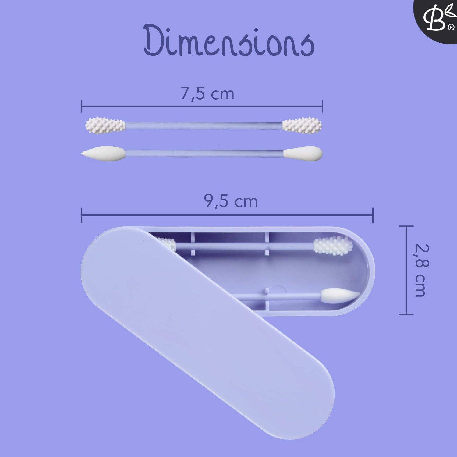 Bamboozy x Cosmeau - Vendita all'ingrosso Cotton fioc/Bastoncini cotonati - Set di 2 cotton fioc riutilizzabili con punte fisse8